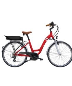 Vélo de Ville Électrique Moovin City D8 26" rouge